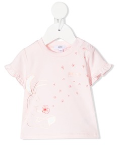 BOSS Kidswear футболка с оборками и цветочным принтом