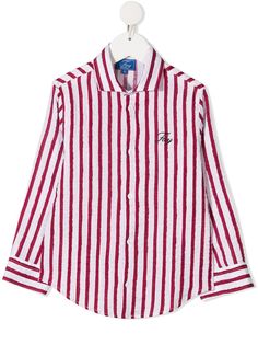 Fay Kids рубашка в вертикальную полоску