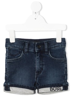 BOSS Kidswear джинсовые шорты с логотипом