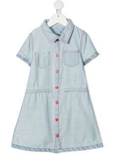 The Marc Jacobs Kids джинсовое платье с принтом