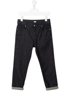Karl Lagerfeld Kids джинсы с подвернутыми манжетами