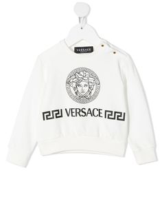 Versace Kids толстовка с принтом Medusa