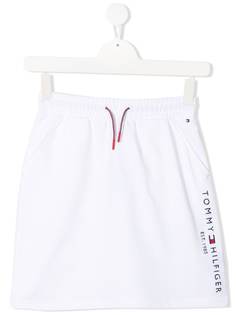 Tommy Hilfiger Junior юбка мини Essential с вышитым логотипом