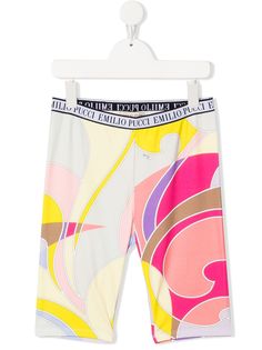 Emilio Pucci Junior облегающие шорты с абстрактным узором