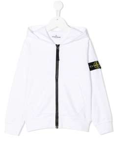 Stone Island Junior худи на молнии с логотипом