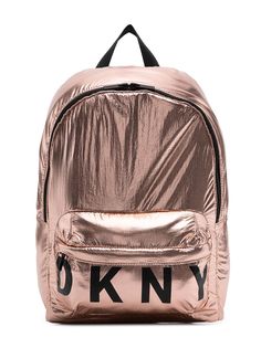 Dkny Kids рюкзак с логотипом и эффектом металлик