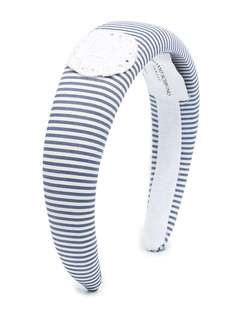 Ermanno Scervino Junior ободок с вышитым логотипом