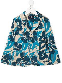 Il Gufo однобортный пиджак с цветочным принтом