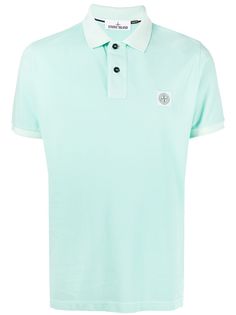 Stone Island рубашка поло с нашивкой-логотипом