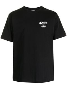 A BATHING APE® футболка с круглым вырезом и логотипом