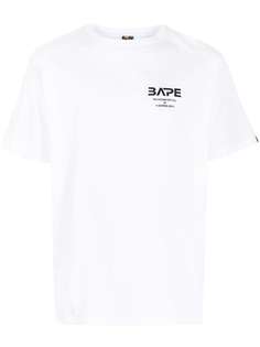 A BATHING APE® футболка с круглым вырезом и логотипом Bape