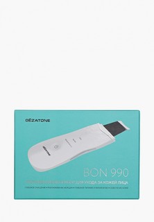 Прибор для очищения лица Gezatone Ультразвуковая чистка пор, пилинг, от прыщей и черных точек, для омоложения кожи, BON-990