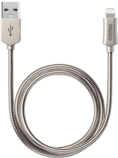 Кабель для iPod, iPhone, iPad Deppa MFI USB-Lightning, 1,2 м Steel (72272)