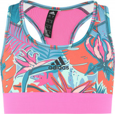 Спортивный топ бра для девочек adidas Alpahskin Printed, размер 128