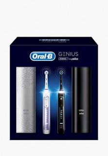 Комплект зубных щеток Braun Oral-B Genius 10900 (Genius 10000N Black + Genius 10000N Purple)