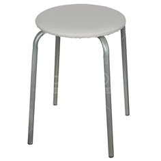 Табурет с мягким сиденьем Nika Эконом ТЭ2 серый, 32х47 см