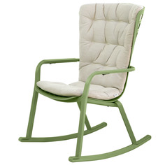 Кресло-качалка Nardi folio с подушкой агава+подушка лен