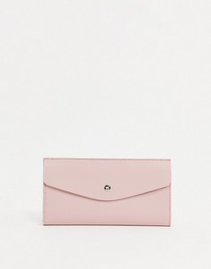 Розовый кошелек-конверт на кнопках French Connection-Розовый цвет