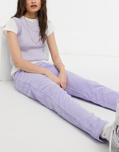 Вельветовые джинсы в винтажном стиле Daisy Street-Фиолетовый цвет