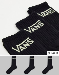 Набор из 3 пар носков черного и желтого цвета Vans-Черный цвет