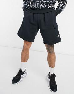 Черные шорты карго Nike Club-Черный цвет