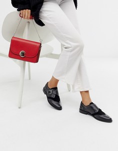 Кожаные монки ASOS DESIGN Morocco-Черный