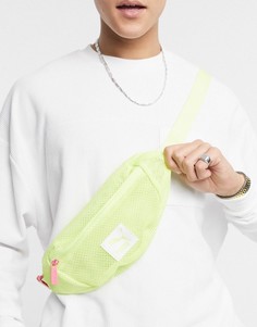 Зеленая сетчатая сумка на пояс PUMA-Зеленый цвет