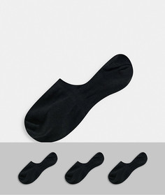 Набор из трех пар черных носков Selected Homme-Черный цвет
