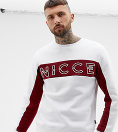 Свитшот с логотипом на груди Nicce эксклюзивно для ASOS-Белый