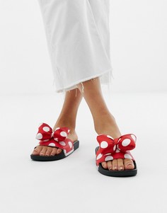 Красные шлепанцы в горошек Vans X Disney-Мульти
