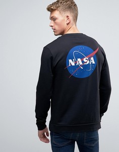 Черный свитшот с принтом "Nasa" ASOS