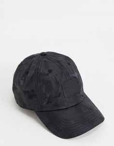 Черная кепка с камуфляжным принтом Criminal Damage Shadow-Черный цвет