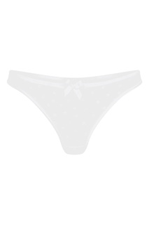 Белые прозрачные трусы стринги Brie Agent Provocateur
