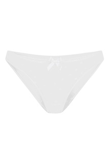 Белые прозрачные классические трусы Brie Agent Provocateur