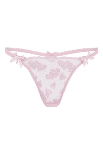 Розовые прозрачные трусы стринги Milena Agent Provocateur