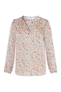 Блузка жемчужного цвета с принтом Gerard Darel