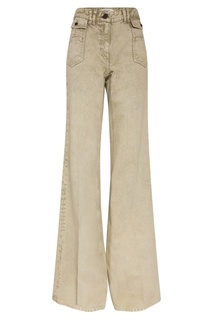 Расклешенные джинсы цвета хаки Gerard Darel
