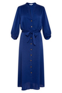 Синее платье-рубашка Gerard Darel