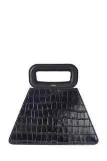 Черная кожаная сумка Maje