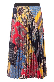 Плиссированная юбка в стиле колорблок Gerard Darel