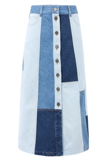 Юбка из денима в стиле колорблок Gerard Darel