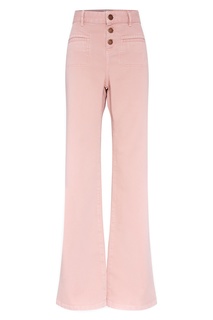 Пудрово-розовые расклешенные джинсы Gerard Darel