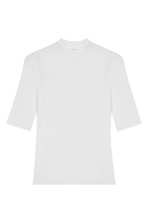 Кремовый топ из трикотажа Maje