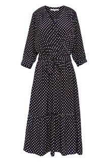 Темно-синее платье в горох Gerard Darel