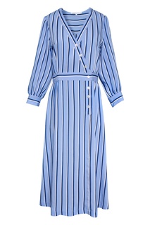Голубое платье в полоску Gerard Darel