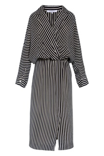 Темно-синее платье в полоску Gerard Darel