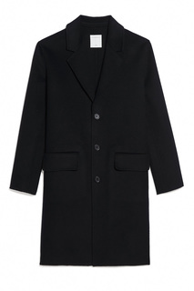 Черное пальто из шерсти Sandro