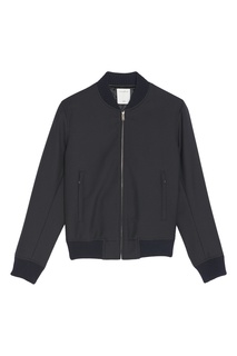 Темно-синий бомбер из шерсти Sandro