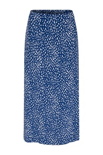 Юбка цвета индиго с белым принтом Gerard Darel