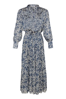 Платье с цветочным принтом цвета индиго Gerard Darel